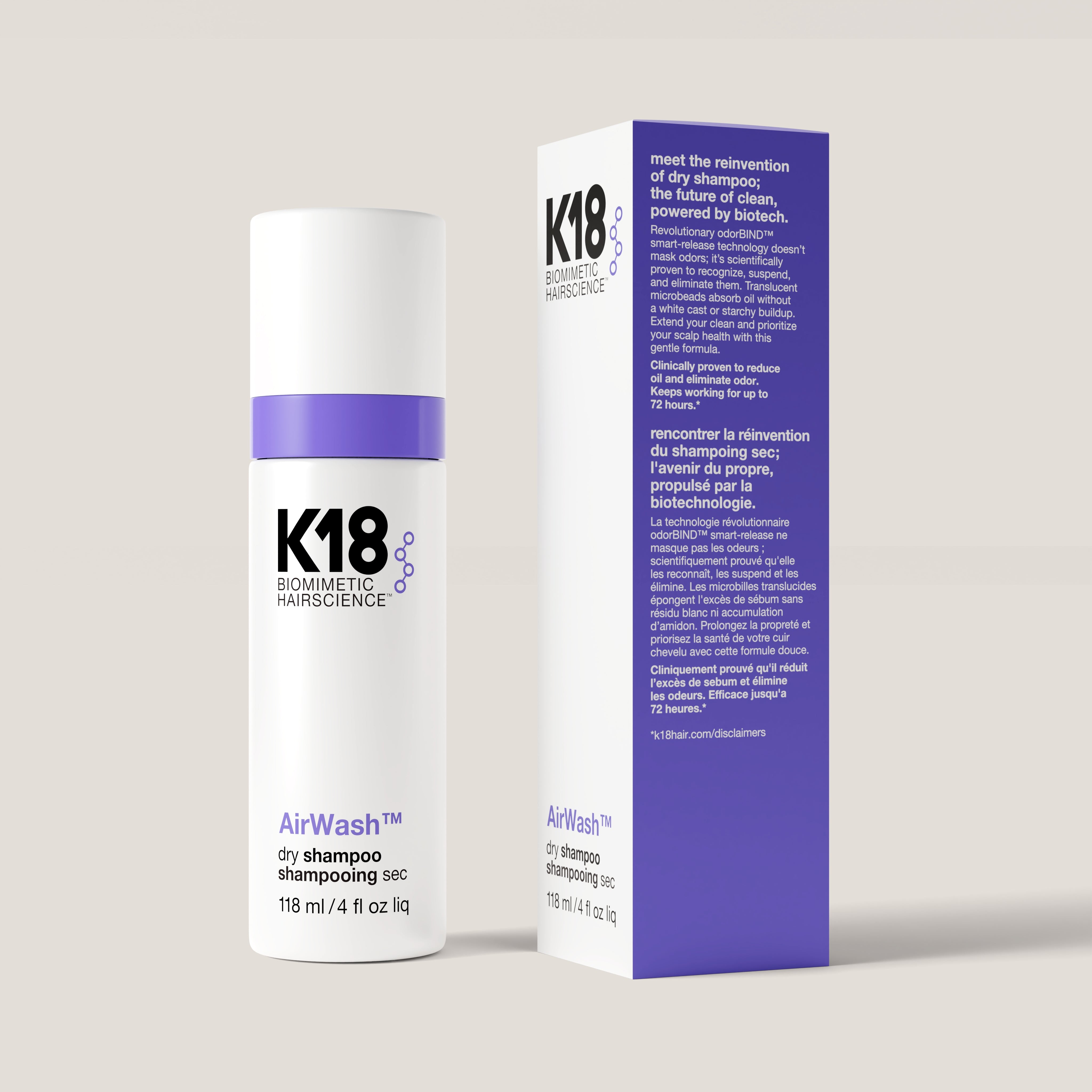 K18Hair AirWash™ dry shampoo